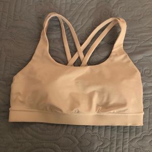 Lululemon white sports bra